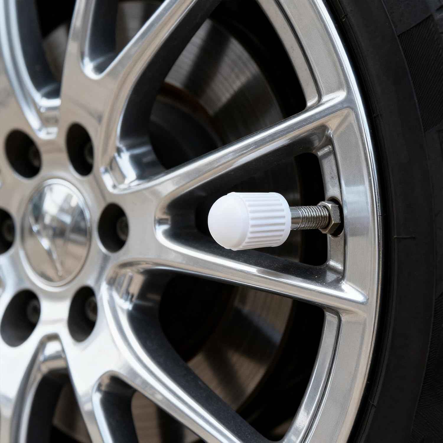 20 Tampas de Válvula de Pneu Plástica Branca: Proteção Essencial para Carros, Motos e Bicicletas