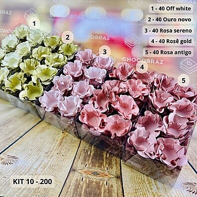 200 Forminhas de Doces: Paleta de Cores Elegante