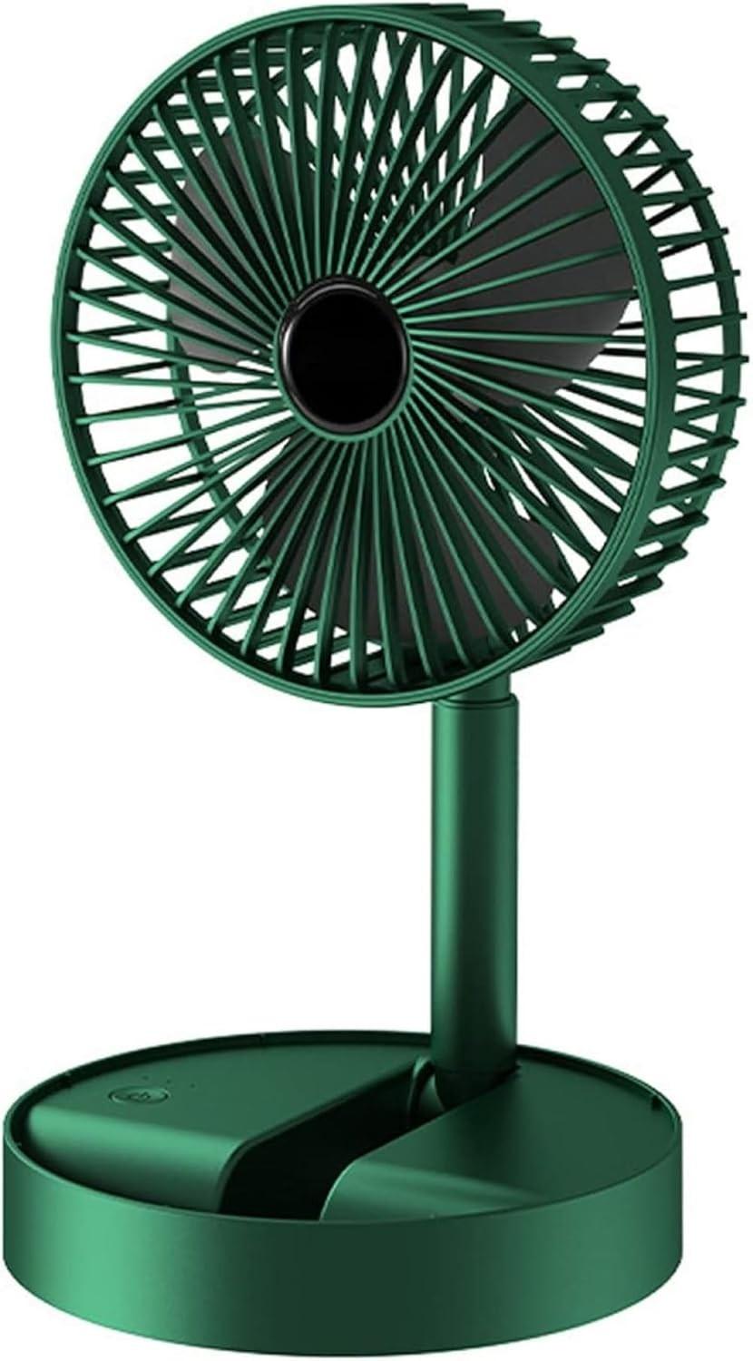 Ventilador Portátil Dobrável com Bateria 2000mAh – 3 Velocidades, Silencioso, Altura Ajustável – Ideal para Mesa de Trabalho e Estudos