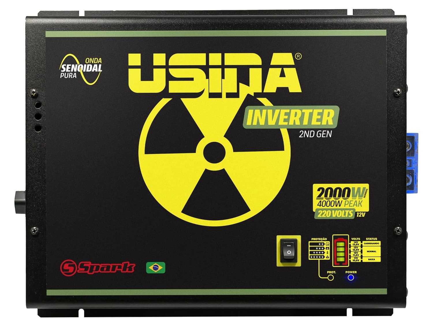 Inversor Usina 2000W Onda Senoidal Pura 12V para 220V - Energia Confiável Off-Grid