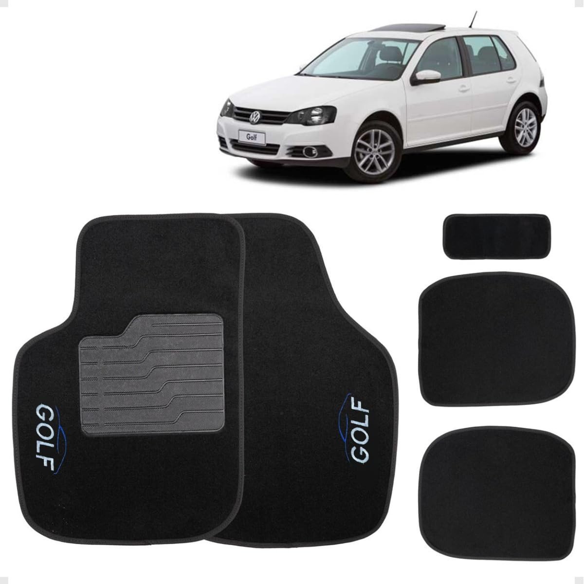 Jogo de Tapetes Carpete Golf 2002-2011 com Logo Bordado - Elegância e Proteção