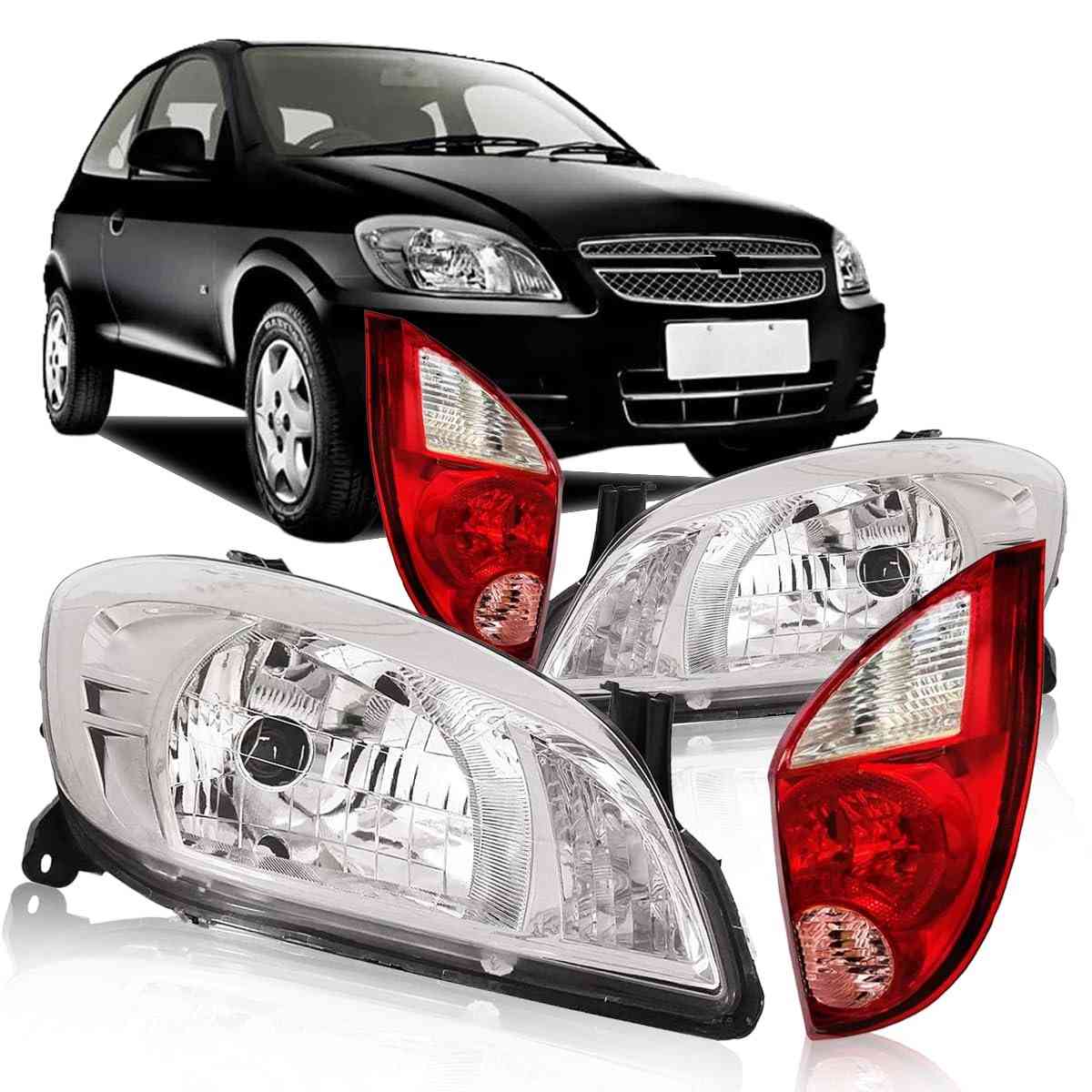 Kit Farol Celta Cromado + Lanterna Bicolor (2007-2015): Renove o Visual e a Segurança!