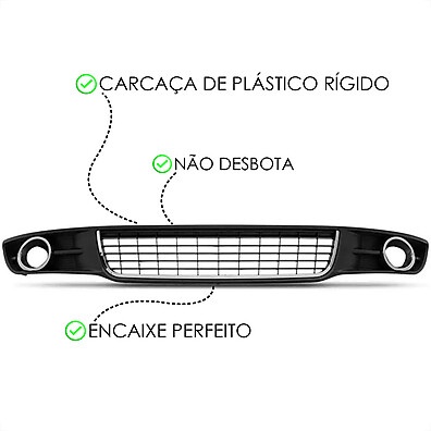 Grade Inferior Cromada para Fiat Siena e Palio G4 ELX 2008-2011
