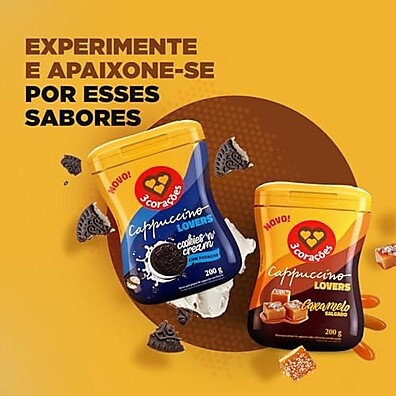 Cappuccino 3 Corações Avelã: Sabor Irresistível 200g