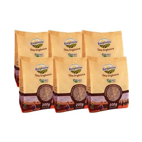 Kit 6X: Chia Orgânica Biorgânica 200g