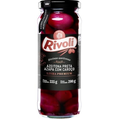 Rivoli Azeitona Preta Em Conserva Azapa Premium Vidro 200G