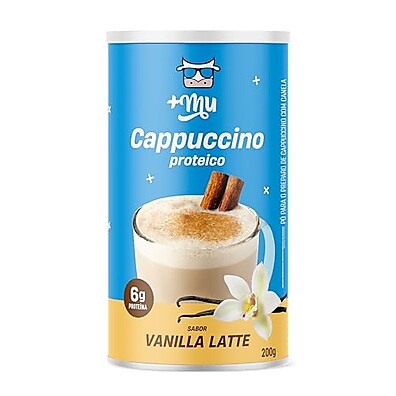 +Mu Cappuccino Vanilla Latte Whey 200g: Sabor e Energia