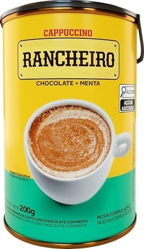 Cappuccino Rancheiro Sabor Chocolate com Menta 200g – Cremoso, Refrescante e Pronto para Preparar