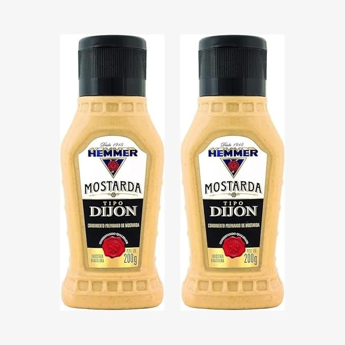 Mostarda Tipo Dijon 200g Hemmer Kit 02 Unidades