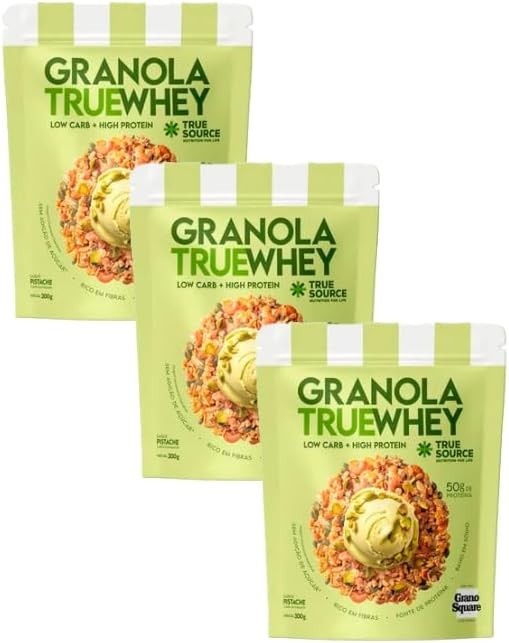 Kit 3X: Granola True Whey Pistache True Source 200g