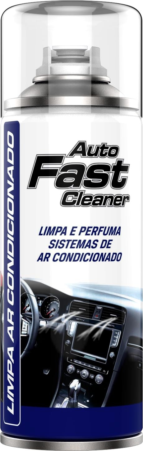 Spray Limpa Ar-Condicionado Automotivo 200ml - Auto Fast | Higienizador que Elimina Odores e Renova o Ar do Carro