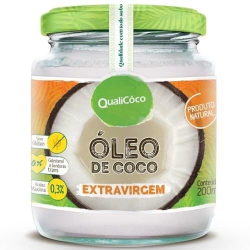 Qualicoco Oleo Coco Extravirgem 200Ml