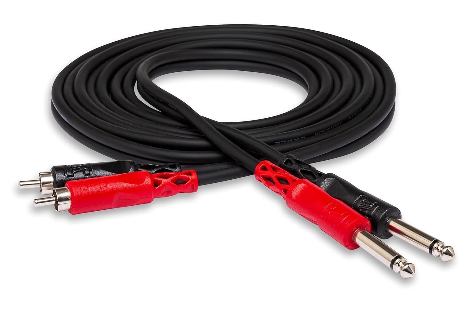 Cabo Hosa CPR-201 (1m): Conexão Estéreo Impecável de 1/4" TS para RCA Duplo