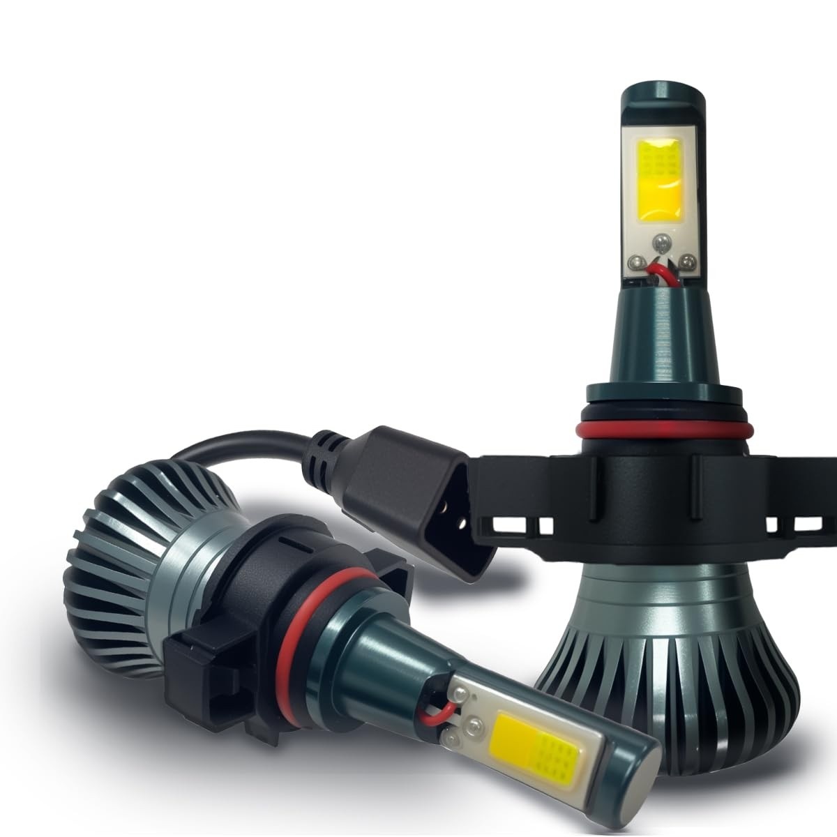 Lâmpada de Neblina H16 LED COB 5202 201 PS19W: Duas Cores (Branco/Amarelo) Super Brilhante - DRL para Sierra, Silverado, Yukon, Tahoe, Canyon