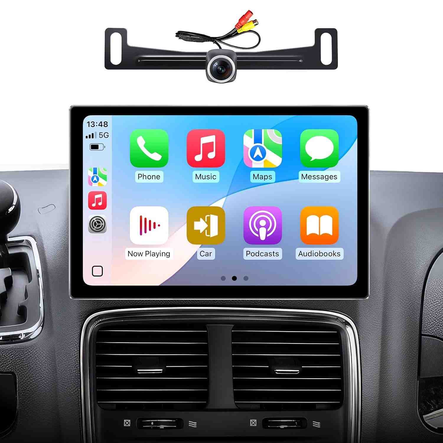 Central Multimídia 11.5" Android 13 CarPlay p/ Dodge Grand Caravan 2011-2020