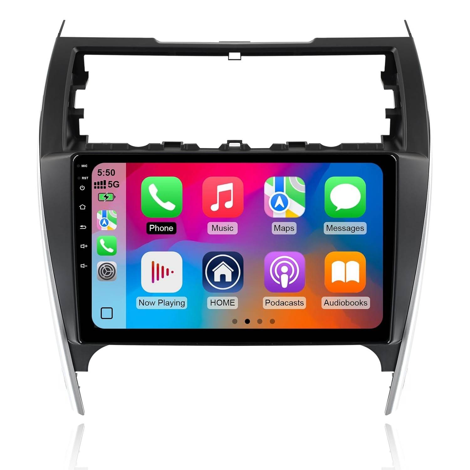 Central Multimídia Android 14 10.1" para Toyota Camry 2012-2014: Carplay Sem Fio, GPS e Mais!