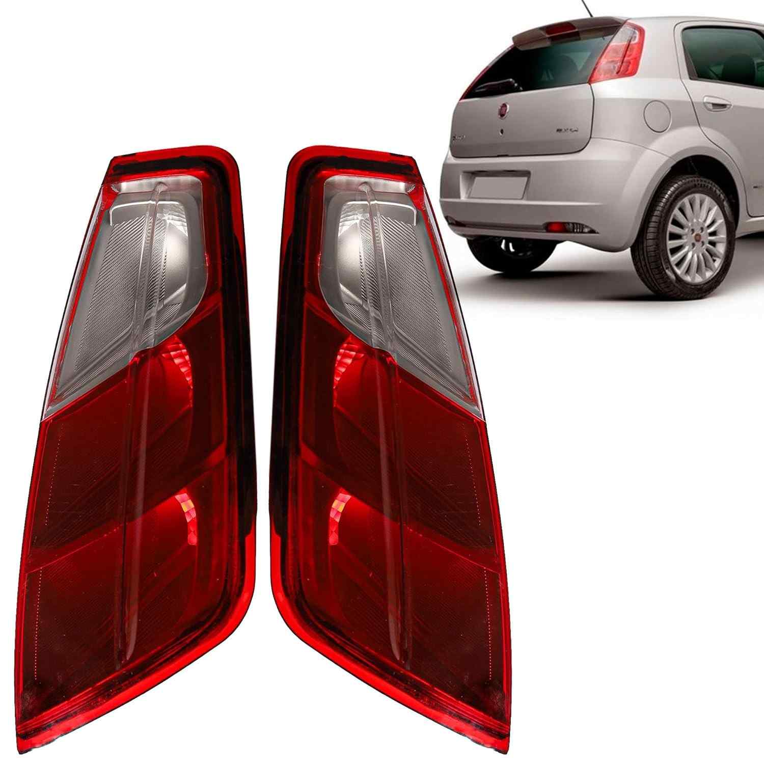 Par Lanterna Traseira Fiat Punto Rubi 2007-2012 - Qualidade e Estilo