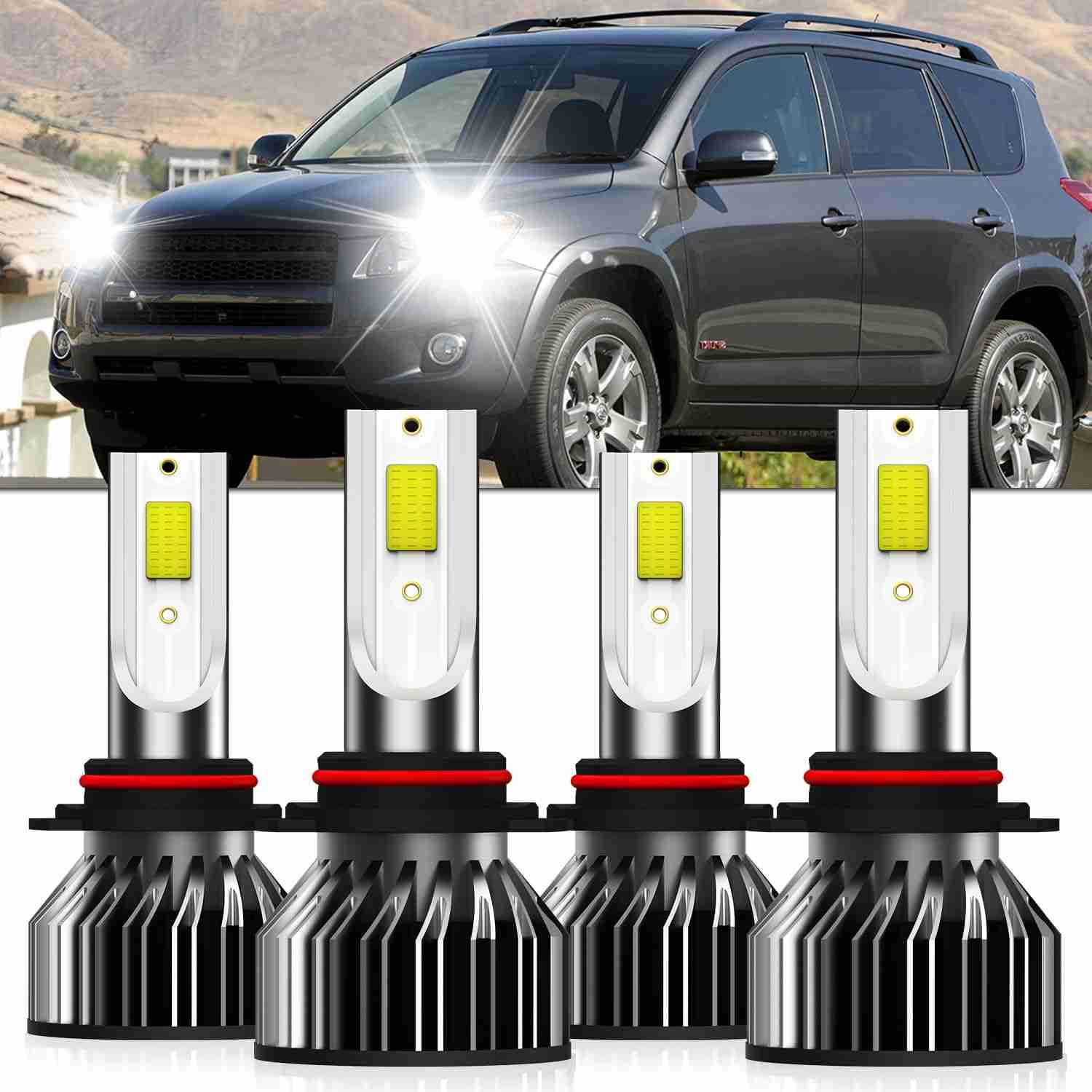 Luzes LED Premium para Toyota RAV4 (2006-2012, 1998-2000) - Brilho Intenso 6500K