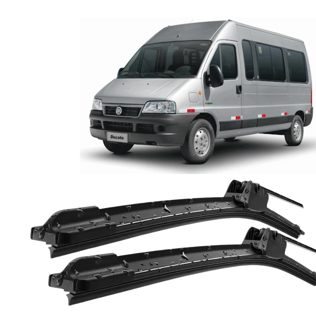 Palheta Limpador Para-Brisa Silicone Fiat Ducato 1998-2013 - Limpeza Impecável!