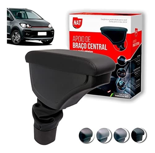Apoio de Braço Premium Volkswagen Up 2014-2018: Conforto e Organização com Porta Objetos