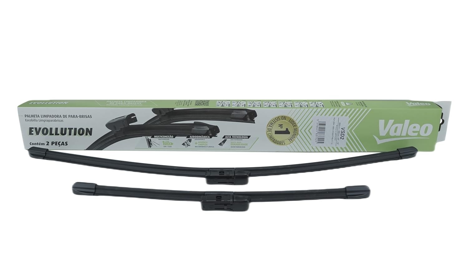 Palheta Limpador Parabrisa Dianteira Valeo EvoLLution VSD2 - Fiat Idea 2011-2014