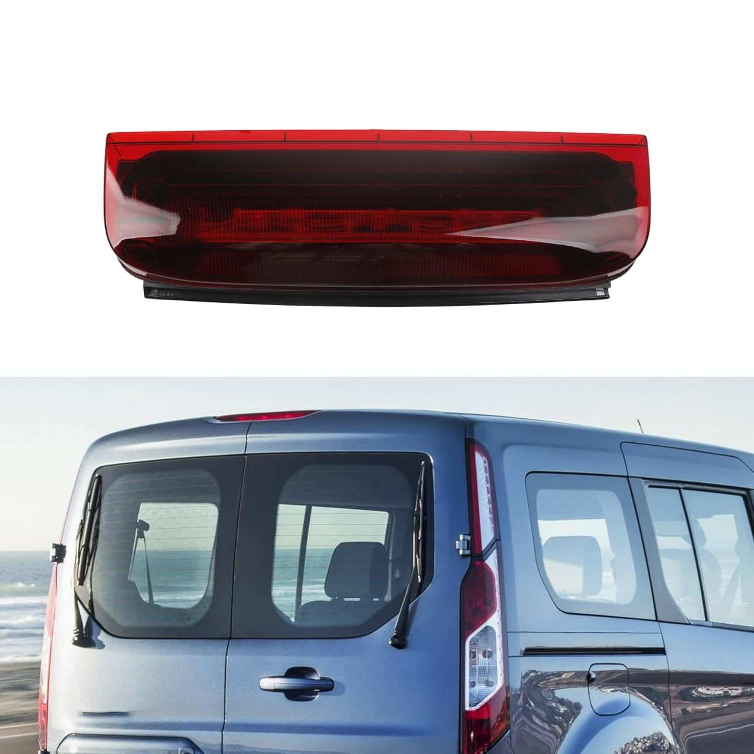 Luz de Freio Central Elevada para Ford Transit Connect/Custom (2014-2020) - Segurança e Visibilidade Aprimoradas