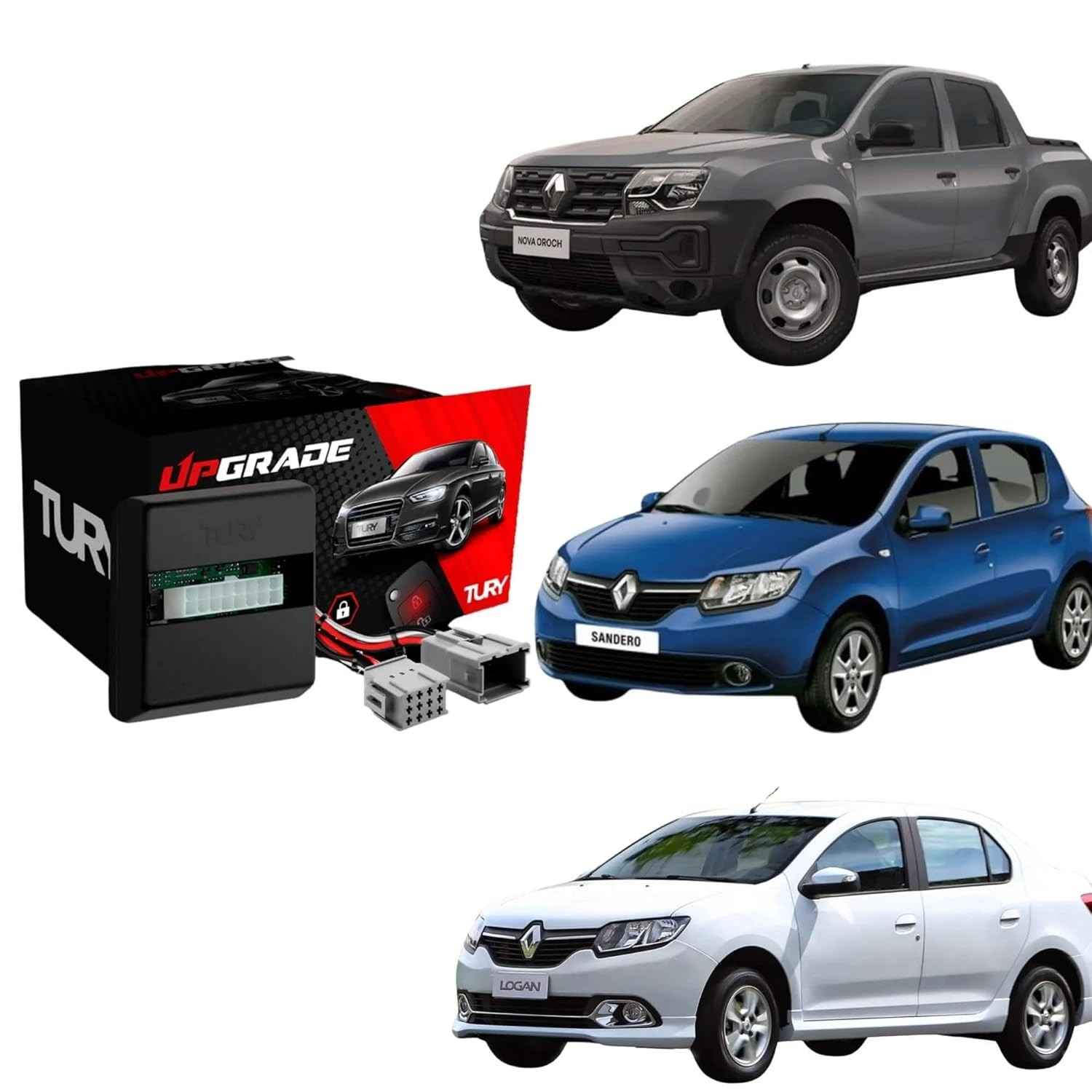 Módulo Automação Vidro Elétrico Tury PRO2.12.1GC para Sandero, Logan e Oroch (2014+) - Conforto e Segurança