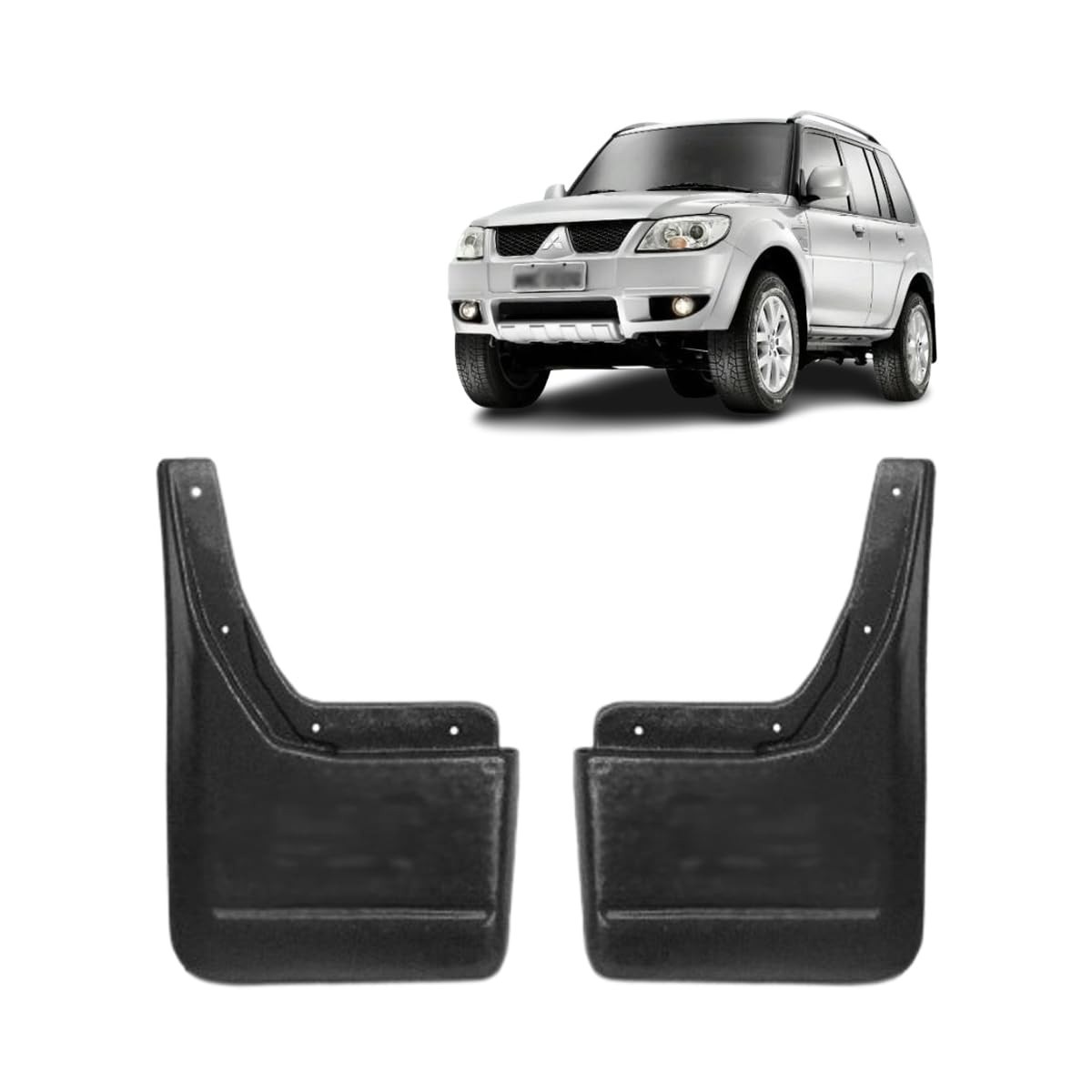 Par de Aparabarro Traseiro Adaptável para Mitsubishi TR4 (2010-2015) - Proteção e Estilo