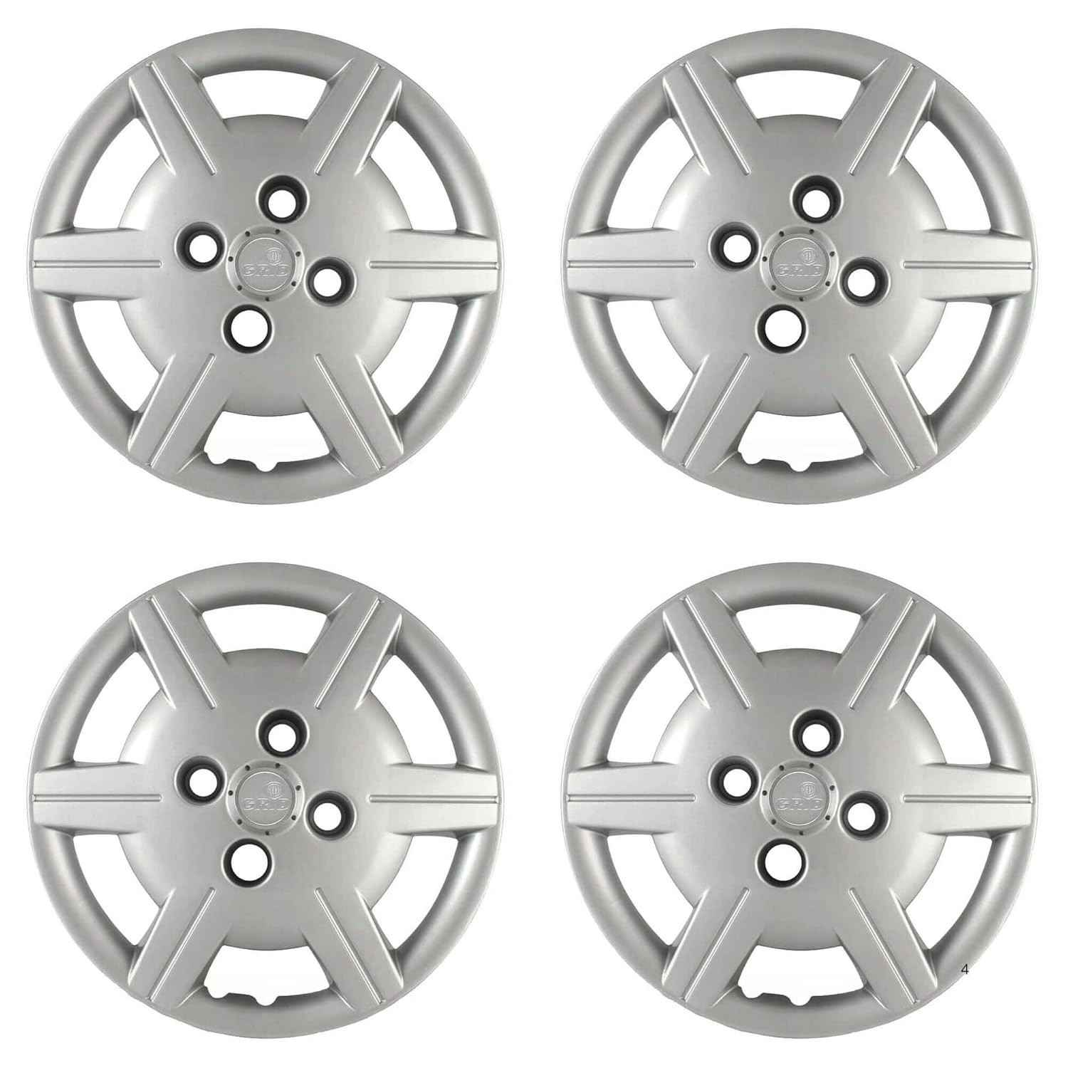 Calota Aro 13" Prata Grid Corsa Classic 2012-2015 (Jogo 4 Peças) - Design Esportivo e Proteção