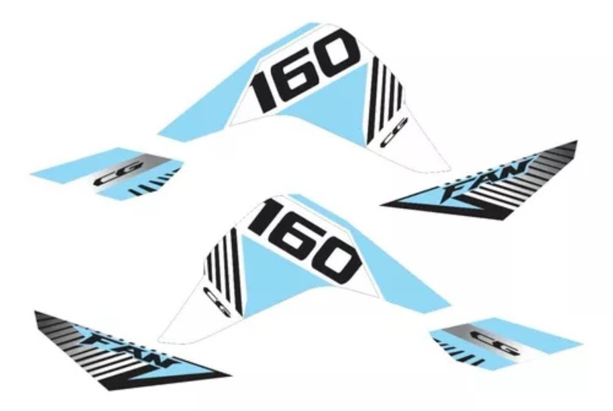Kit Protetor Adesivo Tank Pad CG Fan 160 (2016-2020) Mod 6 - Estilo e Proteção Premium