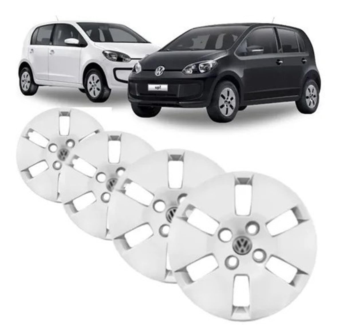 Jogo de Calotas Aro 14 Esportivas para VW Up! (2012-2018) - Renove o Visual!