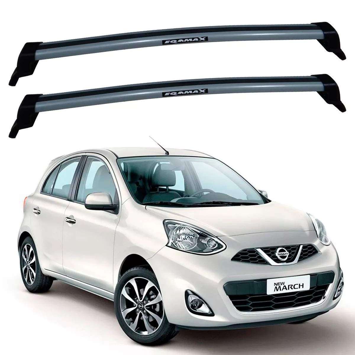 Rack Eqmax New Wave Cinza para Nissan March (2011-2020): Design e Proteção