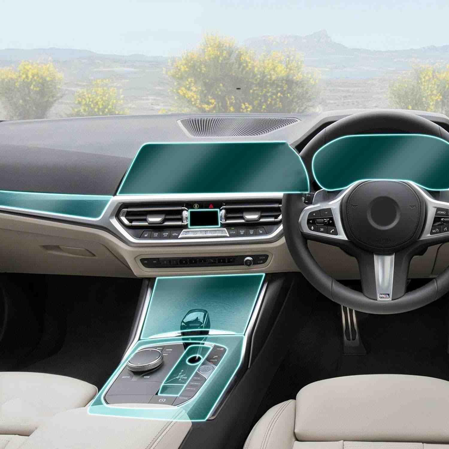 Proteja seu BMW Série 3 G20 (2019-2020): Película TPU Premium para Console Central