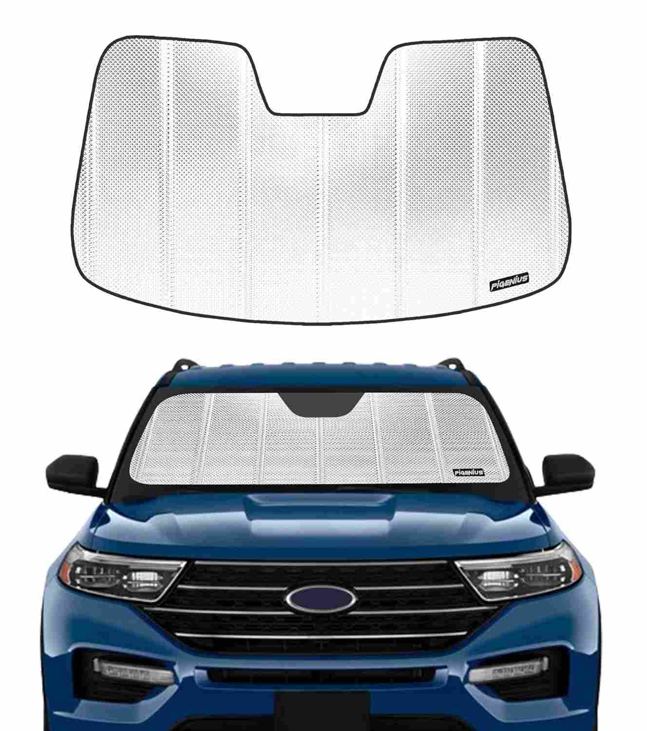 Para-brisa Refletivo Alumínio para Ford Explorer 2020-2024 | Proteção Solar Máxima com Estilo
