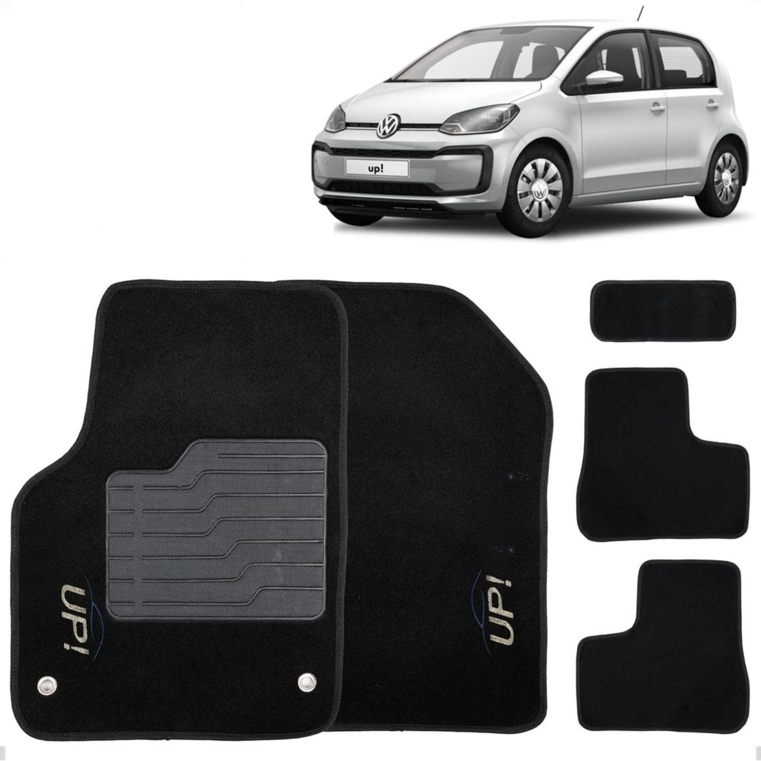 Tapete Automotivo Carpete UP 2014-2021: Estilo e Proteção com Logo Bordado Exclusivo