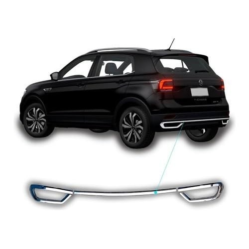 Friso Cromado Parachoque Traseiro VW T-Cross 2019-2021: Estilo e Proteção Premium