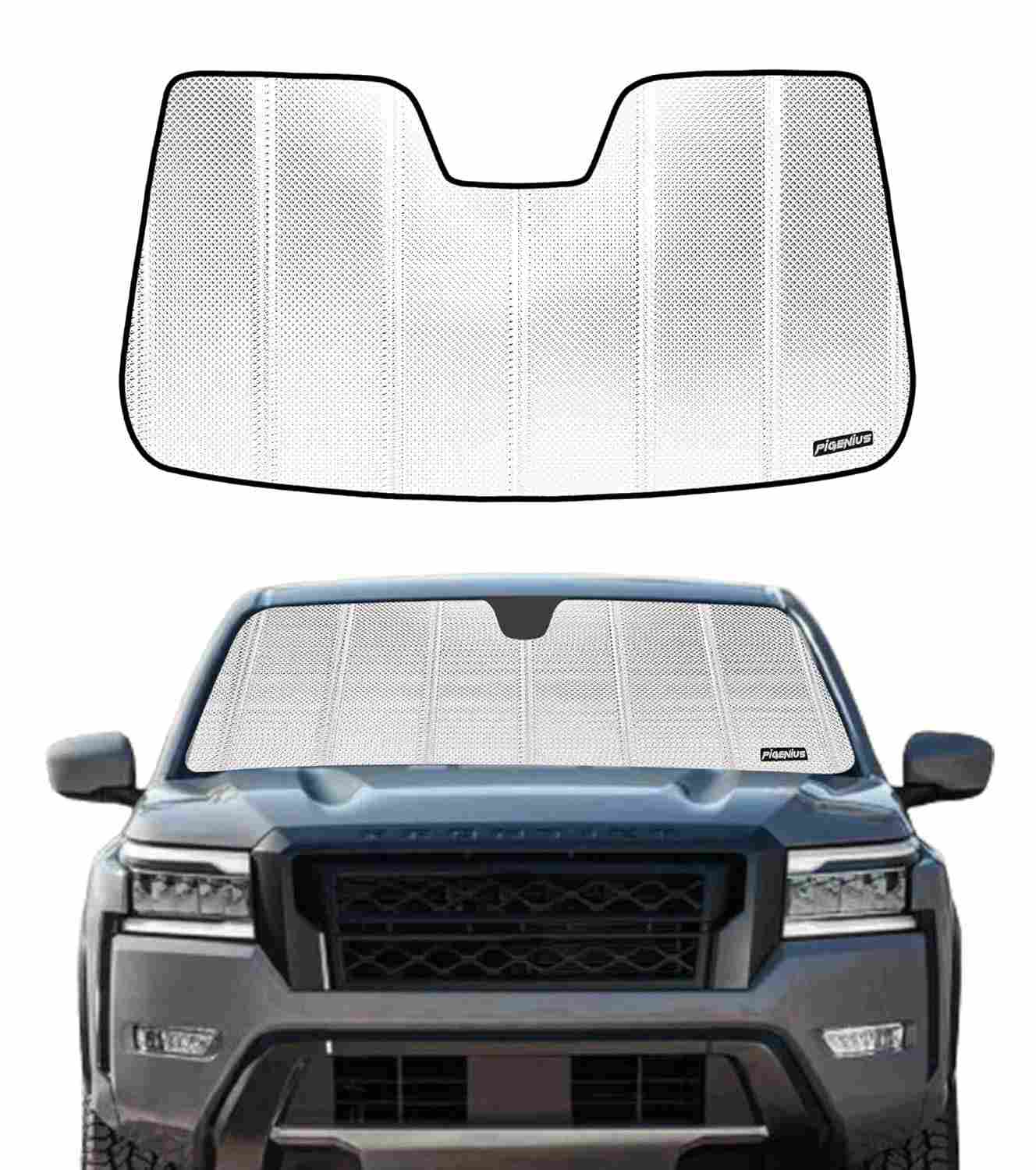 Para-brisa Refletivo para Nissan Frontier 2022-2024 | Película de Alumínio Tripla Camada com Máxima Proteção Solar