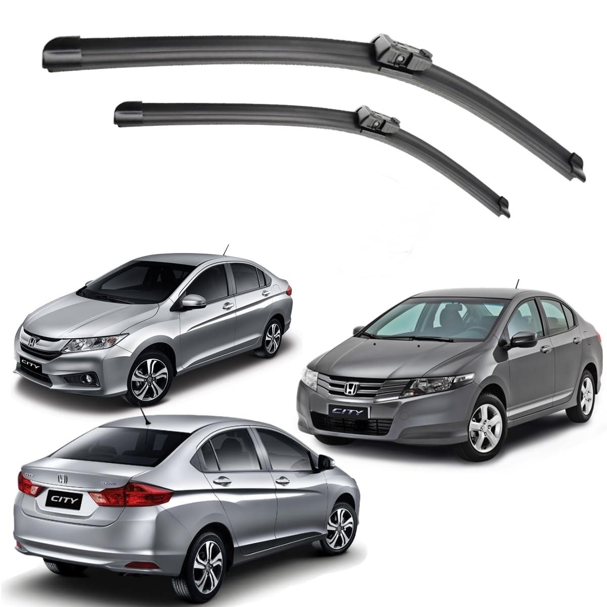 Par de Palhetas Limpador Parabrisa Honda City 2010-2022 - Visibilidade e Proteção Superior