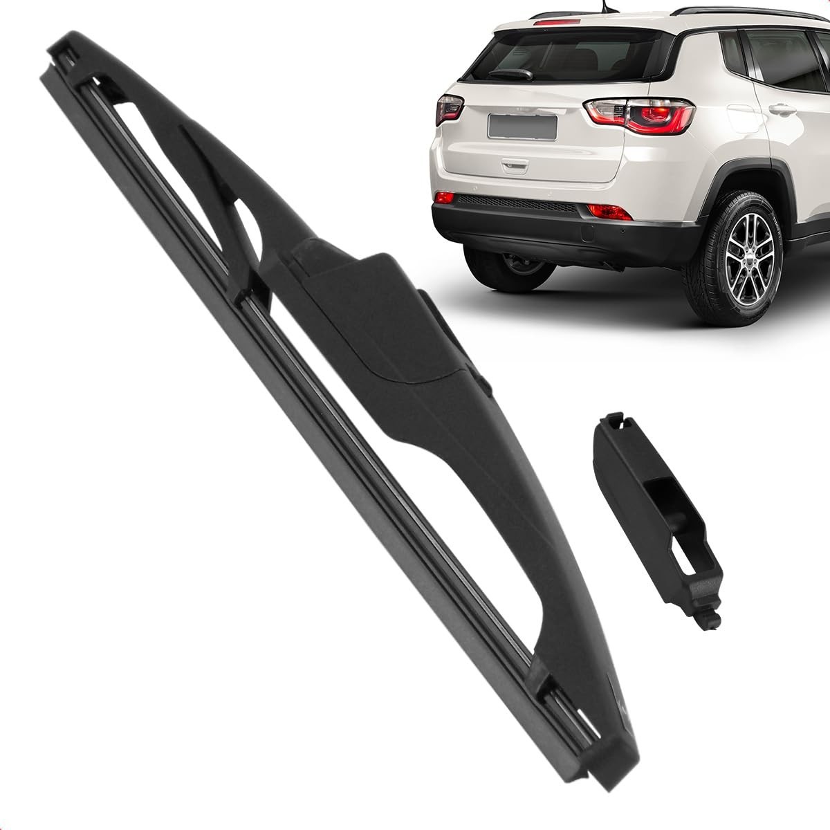 Palheta Limpadora Traseira Vigia Carenada 10" Jeep Compass (2017-2023) - Silicone Premium