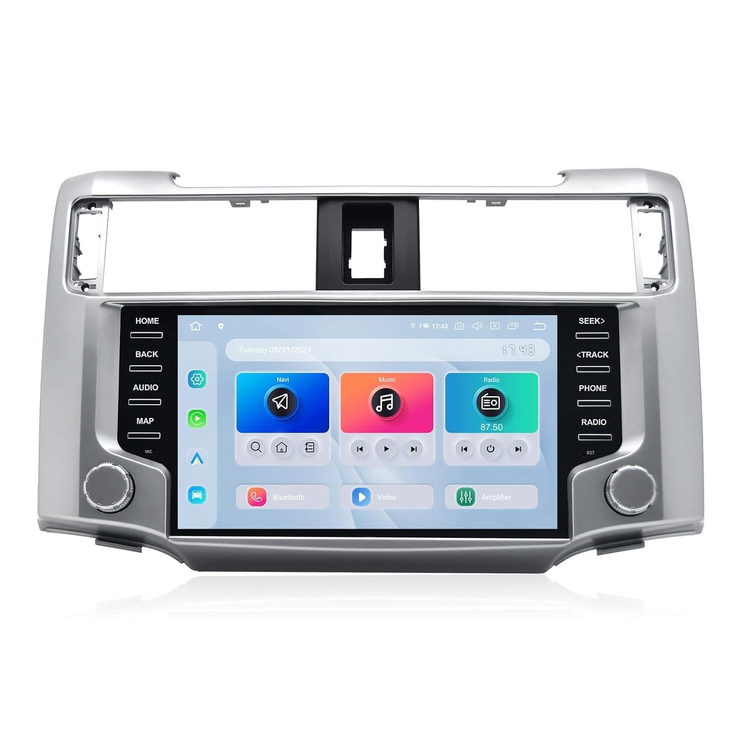 Central Multimídia Dasaita para Toyota 4Runner 2010-2023: Carplay Sem Fio, Android Auto e Tela QLED 9"
