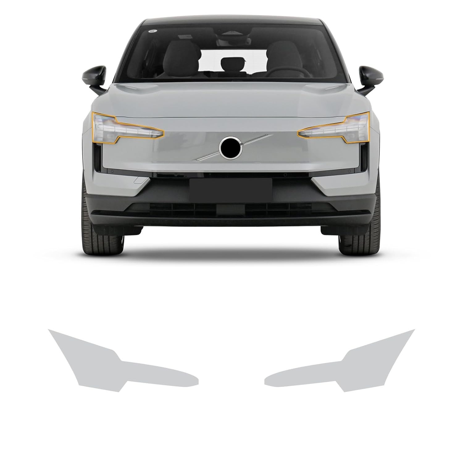 Película Protetora TPU 8,5 Mil para Volvo EX30 2023-2025 | PPF Pré-Cortado HD Anti-Risco