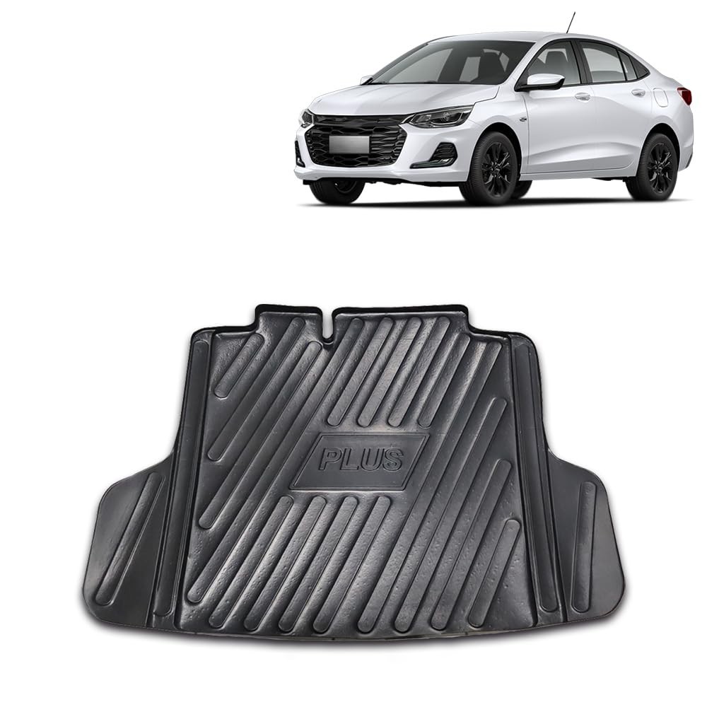 Protetor de Porta-Malas Premium para Onix Plus Sedan 2020-2023: Proteção e Estilo em Relevo