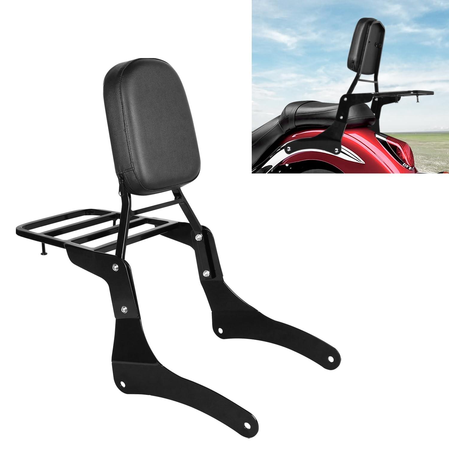 Sissy Bar com Bagageiro para Kawasaki Vulcan 900 (1996-2024): Conforto e Estilo para o Passageiro