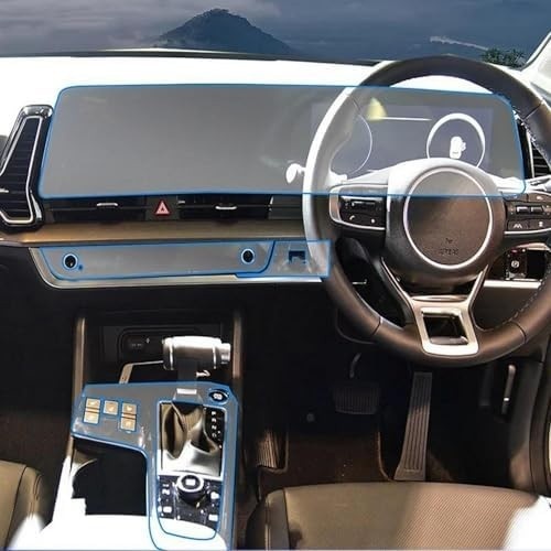 Película Protetora TPU Transparente para Painel GPS Kia Sportage NQ5 2022-2024