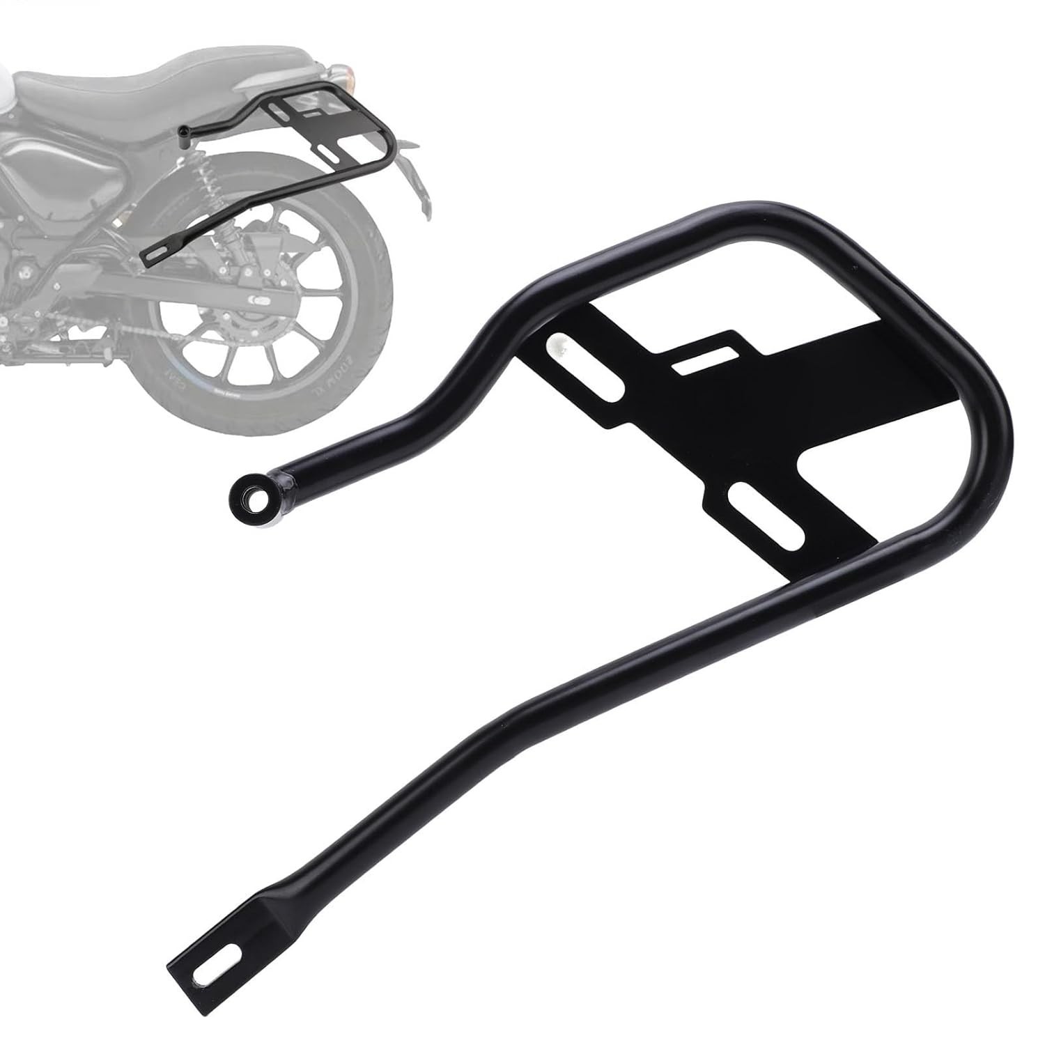 Suporte de Alforje e Bagagem Lateral para Royal Enfield Hunter 350 (2022-2024) - Estrutura Reforçada