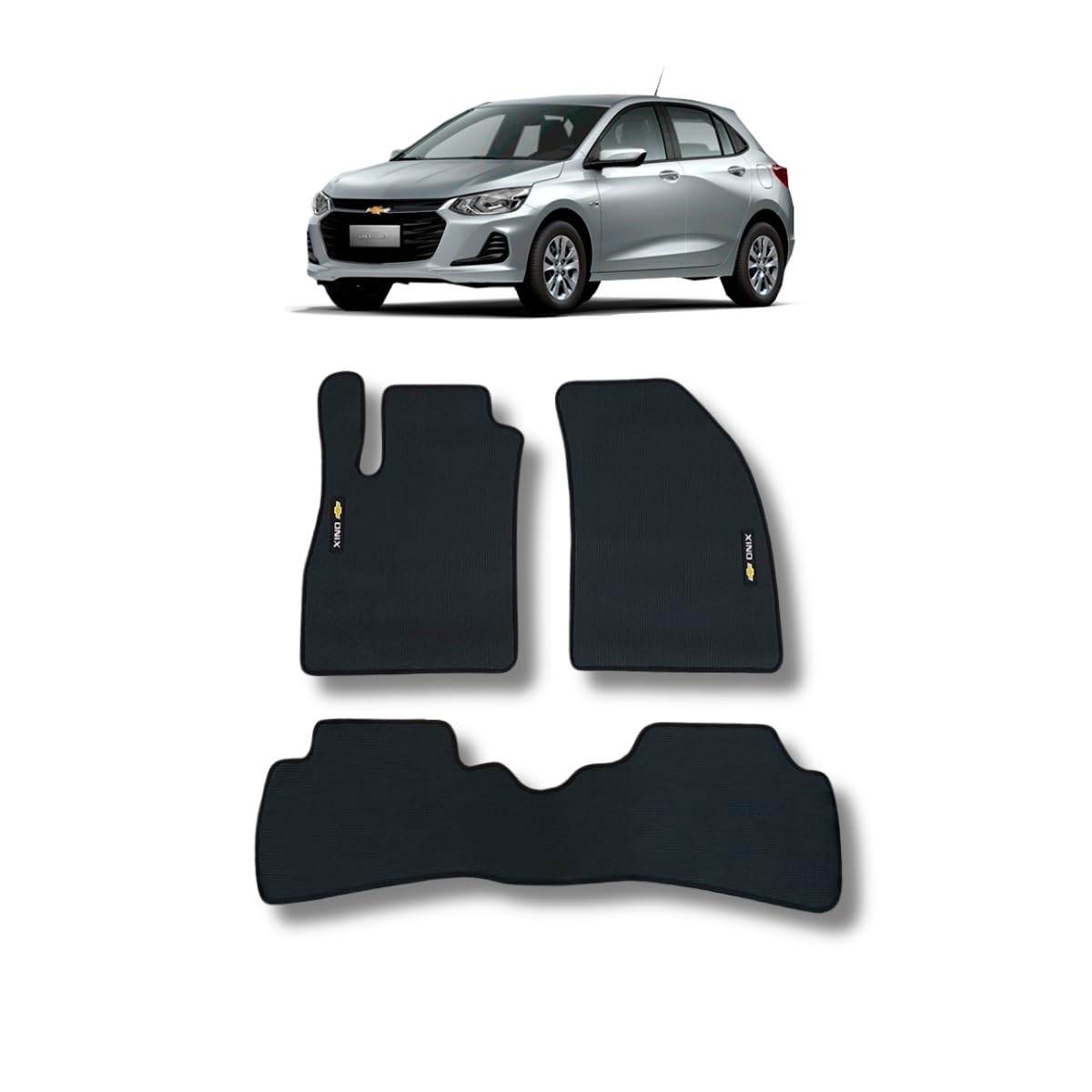 Tapete Borracha Onix Hatch 2020-2025: Proteção Antiderrapante e Design Exclusivo