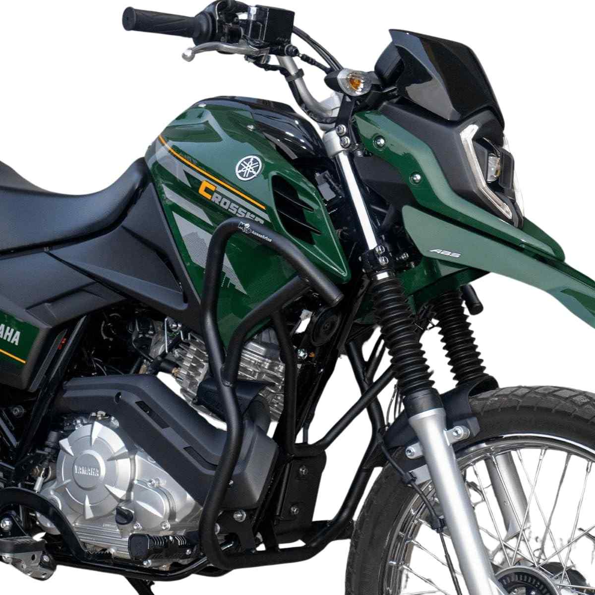 Protetor de Carenagem Crosser 150 2025+ com Pedaleira - Preto Fosco | Segurança e Estilo