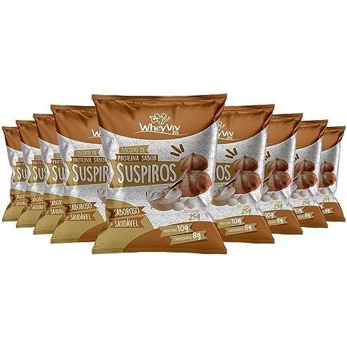 Kit 20x Suspiro de Proteína Sem Açúcar Wheyviv 25g