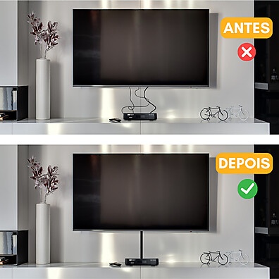 Canaleta Organizadora de Fios: 3m, 20x10mm