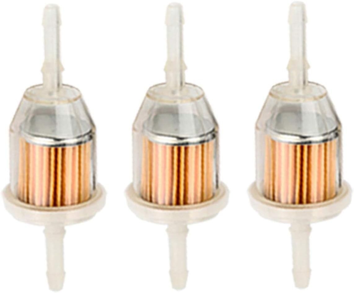 Pacote com 3 Filtros de Combustível 25 050 22-S: Compatibilidade Ampla para Kohler, JD e Toro